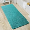 thumbnail image 2 of LOCHAS Bath Rugs 24" x 60" Large Runner Bathroom Rug, Soft Luxury Chenille Bathroom Mats with Non-Slip Backing, Throw Absorbent Carpet for Bath Tub/Shower, Machine Washable Durable Rug, Teal Blue, 2 of 7
