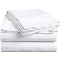 Egyptian Cotton Sleeper Sofa Bed Sheet Set (Queen 62"x74"x5", White Solid)
