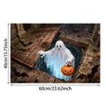 thumbnail image 3 of Nnndbs Halloween Optical Illusion Rug, 3D Visual Trap Floor Mat, Non Scary Carpet for Entryway Living Room Home Halloween Decor, 3 of 7