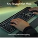 thumbnail image 2 of Teclado inalámbrico Logitech MX Keys S para Mac - Gris pálido, 2 of 9