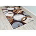 thumbnail image 4 of PREMIUM 3D Effect Hand Carved Thick Modern Contemporary Abstract Area Rug Design 1062 Espresso 9'2''x12'5'', 4 of 10