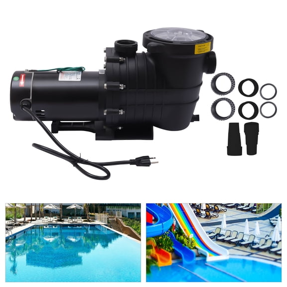 1.5HP Swimming Pool Pump, HBP1100 Electric Pool Pump Motor Filter Basket, In/Above Ground, 110-120V 60Hz Single Portability Speed Inground Basket Gallon Pool Energy Saving Pump For Hot Tubs