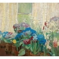 thumbnail image 3 of Caroline Kubin 22x20 Black Modern Framed Museum Art Print Titled - Flowers, 3 of 5
