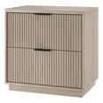 thumbnail image 5 of Yarden 24" Wide Rectangular Fluted Nightstand in Alder White, 5 of 5