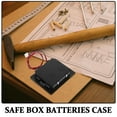 thumbnail image 3 of HAMPPLIES Aa Battery Holder 1Pack Sleek Design Safe Box Battery Case For Electronic Devices Black Plastic 8.3X2.8X0.8In, 3 of 8