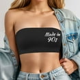 thumbnail image 4 of Women Strapless Bandeau Bra Printing Patten Tube Tops Bra Bralette Seamless Comfortable Bra, 4 of 5