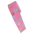 thumbnail image 3 of LEORX 1Pack Pineapple Ribbon Roll Grosgrain Polyester Pink Decoration for Women Birthday Party, 3 of 8