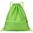 thumbnail image 1 of Mochila sencilla con bolsillo con cordón para hombre y mujer, mochila deportiva para fitness, bolsa de baloncesto ligera, bolsa de tela Oxford con cremallera, 1 of 4