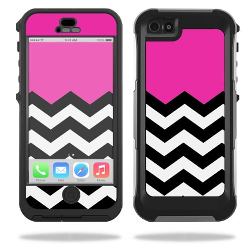 Mightyskins Protective Vinyl Skin Decal Cover For Otterbox Preserver Iphone 5 5s Case Wrap Sticker Skins Hot Pink Chevron Walmart Com Walmart Com