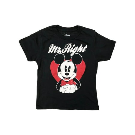 

Disney Infant & Toddler Boys Mickey Mouse Mr Right Valentines T-Shirt Shirt 3T