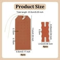 thumbnail image 2 of 10pcs Leather Earring Holders Tangle-Free Necklace Organizer Portable Earring Nacklace Organizer Set Brown Jewelry Card Holer Jewelry Storage Card for Stud Earring Chain Necklaces Storage, 2 of 9