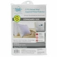 2 Pc Standard Pillow Case Zippered Cover Soft Vinyl Luxury Water
