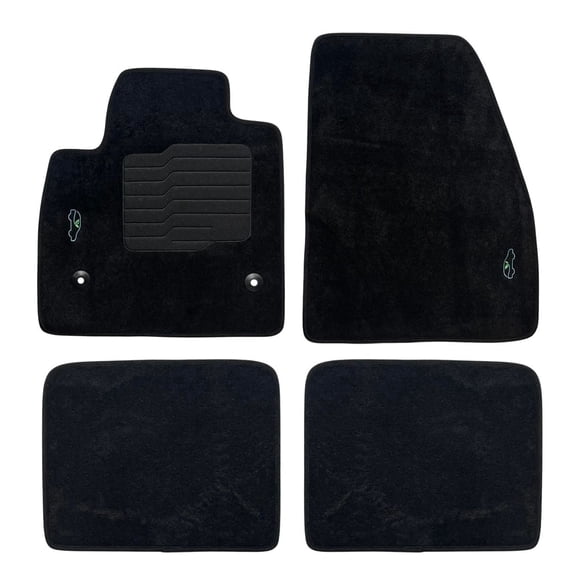 ecoMats Carpet Floor Mats For 2019 to 2026 Chevrolet Blazer Front and Rear Black