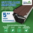 thumbnail image 6 of FlexxPoint High Clearance 30 Year Gutter Cover System, Brown Residential 5" Gutter Guards, 204ft, 6 of 7