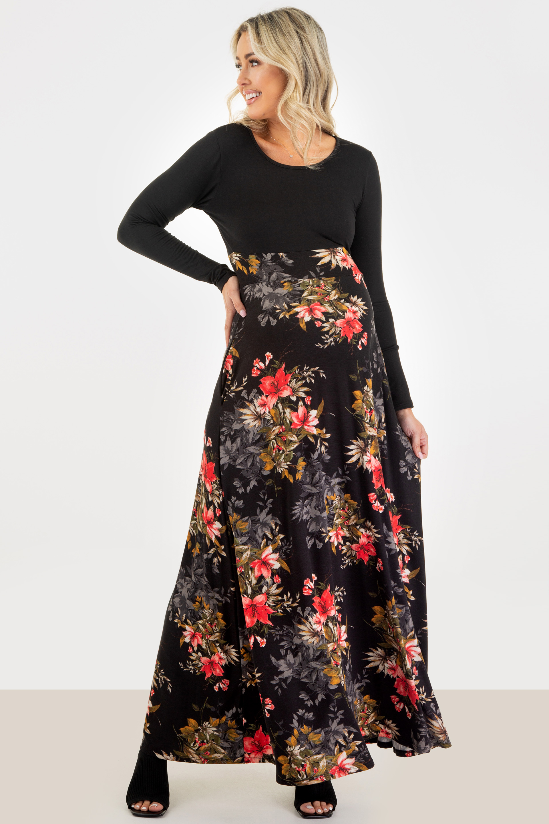 Maternity Colorblock Dress