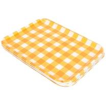 ACDANC 4 Pcs Melamine Square Dishes,Thanksgiving Dinner Plate,Simple Tableware