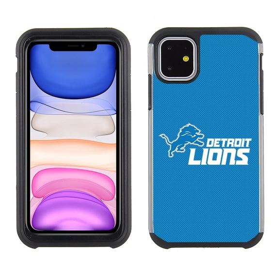 Cell Phone Case for Apple iPhone 11 - NFL Licensed Detroit Lions - Textured TeamColor