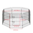 thumbnail image 3 of PawHut Dog Playpen Puppy Play Pen, Pet Exercise Fences for Outside Indoor, Foldable Dog Kennel, 30''H, 3 of 10