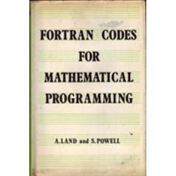 Pre-Owned Fortran codes for mathematical programming: linear, quadratic and discrete (Hardcover) 0471512702 9780471512707