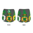 thumbnail image 5 of Vsdgher Spring St Patrick’S Day Irish Gnomes Print Women's Running Double Layer Shorts High Waisted with Pockets Elastic Yoga Workout Athletic Gym Sports, 5 of 8