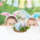 thumbnail image 5 of Adornos de Pascua de Madera: Conejos, Huevos de Pascua, Estilo Floral, Decoración Bucólica para El Hogar, Decoración de Escritorio., 5 of 6