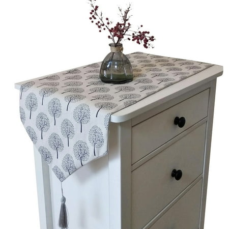

Modern Cotton Linen Table Runner Classic Bedding Mat Dining Room Home Decor