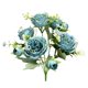 thumbnail image 3 of XmhyTop 2 piezas de flores artificiales de tacto real, flores falsas para decoración del hogar, oficina, boda, arreglo de ramo de flores artificiales para decoración (rosa, 12,2 pulgadas de largo), 3 of 4