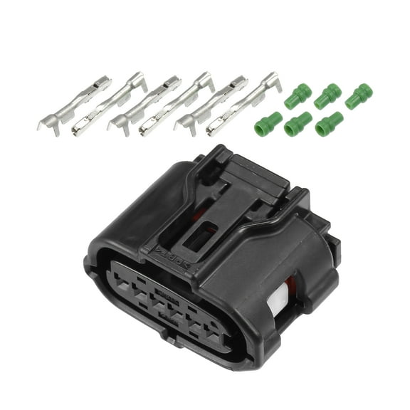 1 Set 6 Pin No.9098012303 Accelerator Pedal Connector Adapter Plug Clip Kit for Toyota FJ Cruiser 07-14