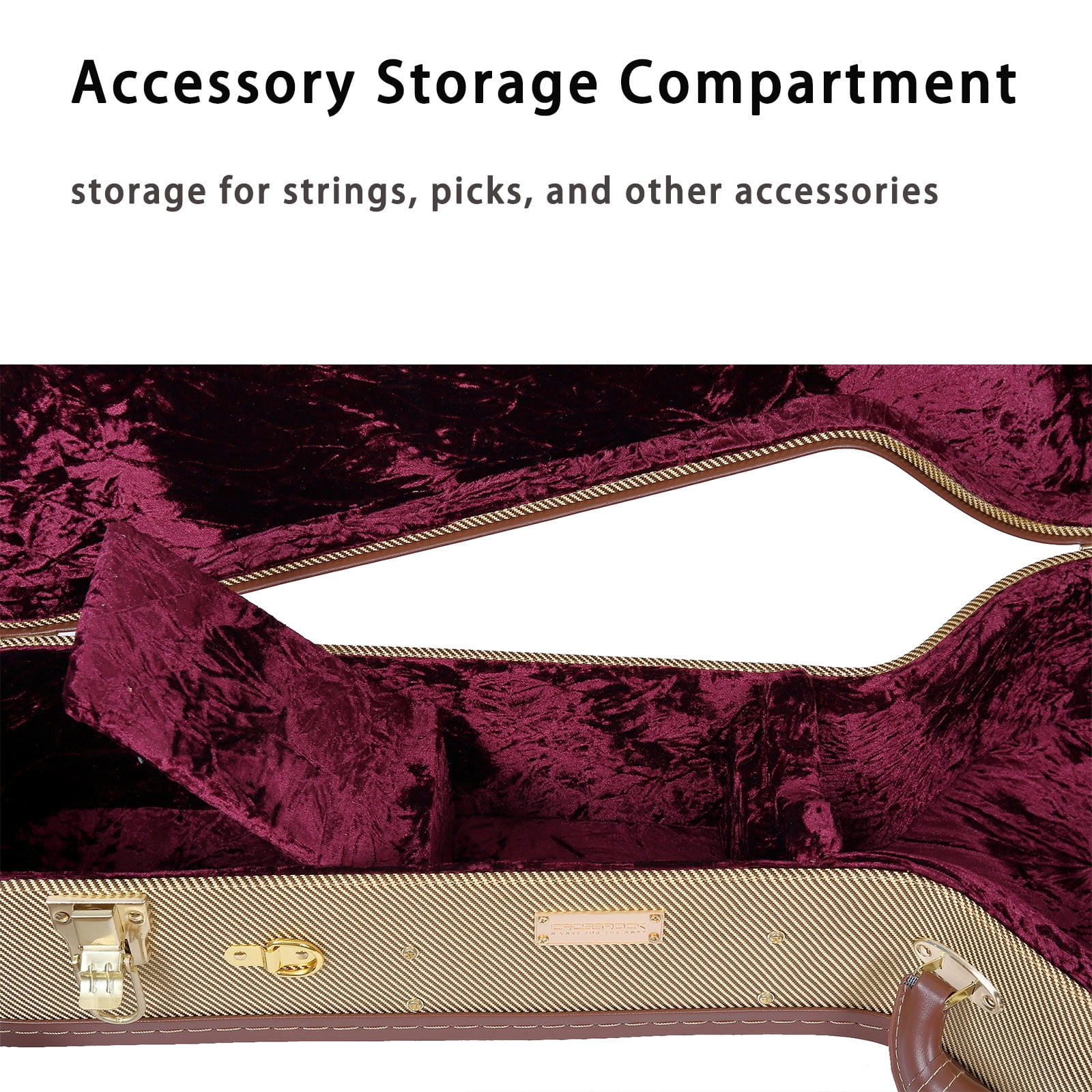 Crossrock 6 Strings Semi-Hollow & Hollowbody 335 Style Electric Guitar Case