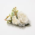 thumbnail image 5 of XASZHN Flower Metal Hair Side Combs Slide Clips Floral Bows Barrettes White_008 One Size, 5 of 5