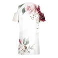 thumbnail image 3 of Cold Shoulder Dresses for Women Boho Floral Print Mini Dress Elegant Classy Business Sundress Casual Work Fashion Trendy Outfits V Neck Short Dresses 2026 Summer Beach Vacation Outfits, 3 of 5