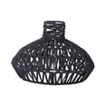 thumbnail image 2 of lionlar Ceiling Light Fixture Covers Woven Rope Lampshade Pendant Lamp Shade for Bedside Black, 2 of 9