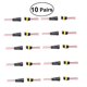 thumbnail image 4 of FOMIYES 10Pares Terminales Eléctricos Waterproof Para Cableado Con, 4 of 8