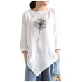 thumbnail image 1 of Camiseta de manga larga con cuello redondo y estampado informal a la moda de verano para mujer Fridja  fjkfkj1777, 1 of 4