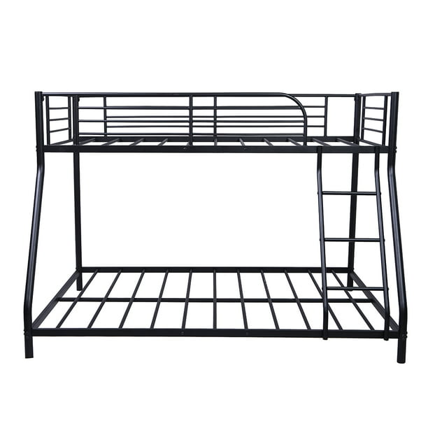 Twin Over Full Bunk Bed for Kids with Ladder, Guard/Safety Rail, Space