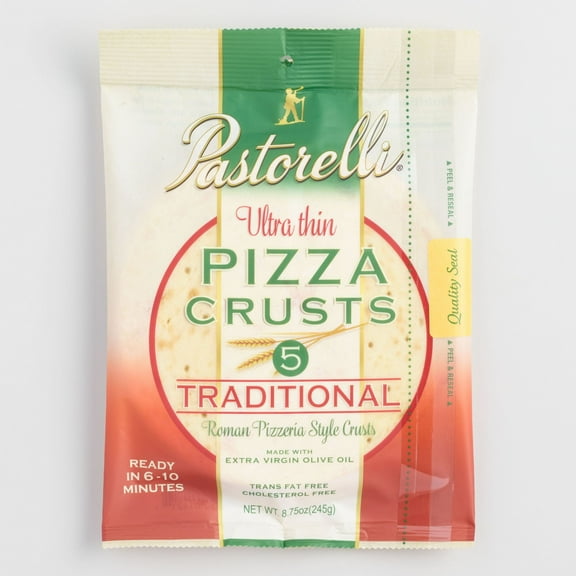 Pastorelli Ultra Thin 7 Inch Pizza Crusts 8.75 oz. Pack of 3