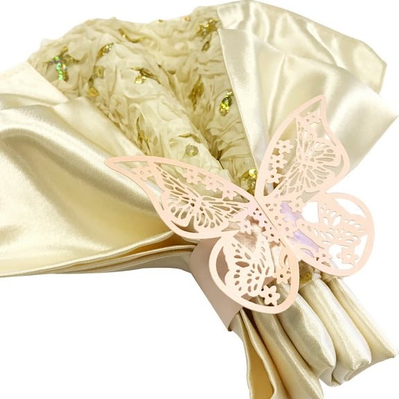 Wrapables® Butterflies Wedding Decor Napkin Rings (Set of 50), Pink