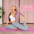 thumbnail image 2 of HemingWeigh Polyester 72" Assembled Length Yoga Mat with Non-Slip Blocks, Strap, Towels, Pink, 2 of 7
