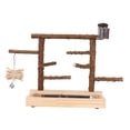 thumbnail image 1 of Parque de juegos para loros, soporte de juego para pájaros, percha de madera para loros, gimnasio de juegos para pájaros, corral para cacatúas,, 1 of 9