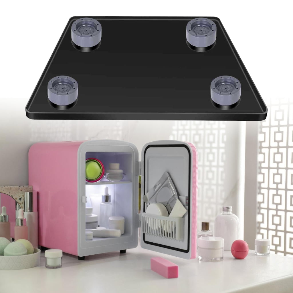 Premium Silicone Mini Fridge Organizer Pad Built In Adjustable Elevatin Platform