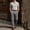 Beige, variant on Men's Cool Breathable Ribbed Knit Short Sleeve Polo Shirt & Golf Dress Pants Set for Work & Daily, Fashion Casual Business Commute 2 Piece Outfit Big and Tall Size S-3XL White
