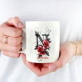 thumbnail image 4 of Personalized Ceramic Coffee Mug with Initial N for Women, Monogrammed 11oz 15oz Cup, Great for Mom, Coworker, Sister, or Friend, 4 of 6