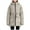 Gray, variant on Women's Puffer Jacket for Winter Plus Size Solid-Color Long-Sleeved Thickened and Fleece Casual Jacket with A Hooded Jacket Hooded Puffer Jacket(Gray XL)