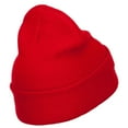thumbnail image 3 of Rasta I Love Reggae Embroidered Long Beanie - Red OSFM, 3 of 5