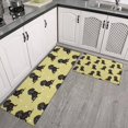 thumbnail image 2 of Dachshund Footprint Kitchen Rugs Sets Of 2,Anti Fatigue Kitchen Mat Rugs Non Slip Washable,Decorative Kitchen Floor Mats for Kitchen,Sink,Laundry,17"x30"+17"x47", 2 of 7