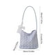 thumbnail image 3 of Bolso de hombro para mujer | Bolso de mano casual Bolso de mensajero | Correa ajustable | Bandolera versátil | Moda Poliéster | Sostiene el teléfono, la billetera y las llaves | 26x21x10cm | 1 Pieza, 3 of 6