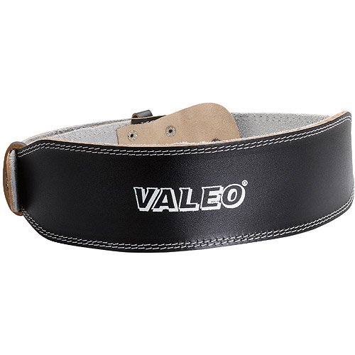 Valeo VRL4 4Inch Padded Leather Lifting Belt For Men And Women With