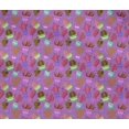 thumbnail image 5 of oneOone Polyester Lycra Fabric Leaves & Floral Block Print Fabric BTY 56 Inch Wide, 5 of 5