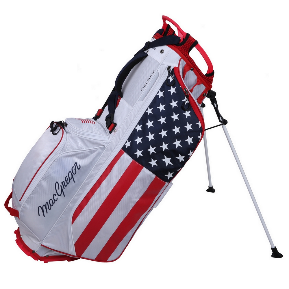 MacGregor Golf Deluxe Stand Bag, USA Stars and Stripes Flag