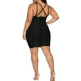 thumbnail image 3 of Hybrid & Company Women’s Sexy Bodycon Stretch Knee Length Midi Bandage Dress, 3 of 3